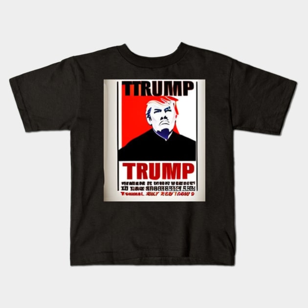 trump mugshot Kids T-Shirt by Mcvipa⭐⭐⭐⭐⭐